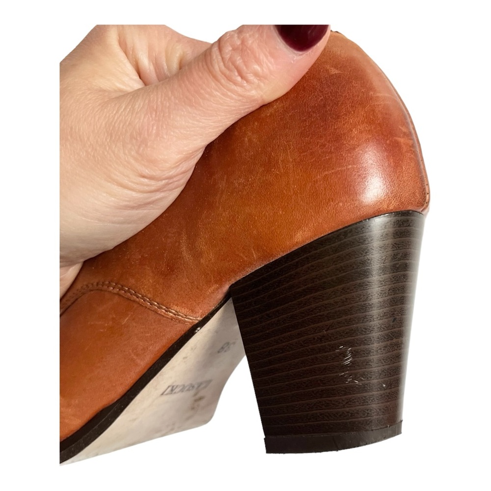 Brown Leather Ankle Boots - Picture 9 of 12